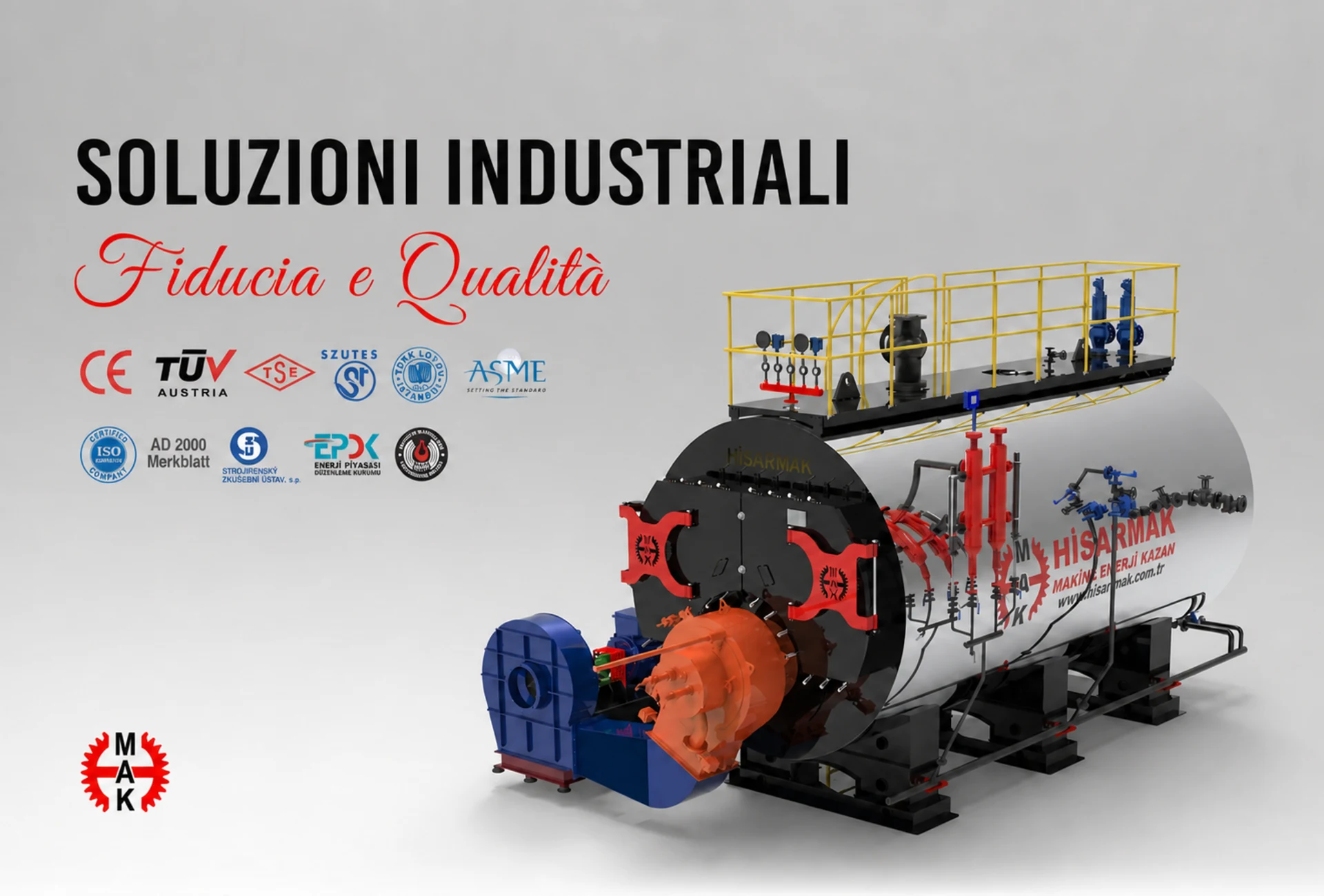 Soluzioni di caldaie industriali Hisarmak